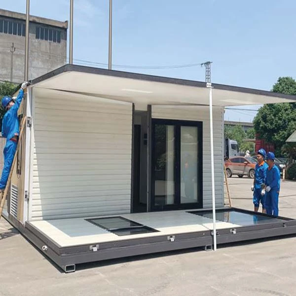 Eenvoudig te installeren uitbreidbare containerwoningen