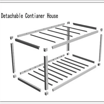 Tijdelijke flatpack-containerwoningen
