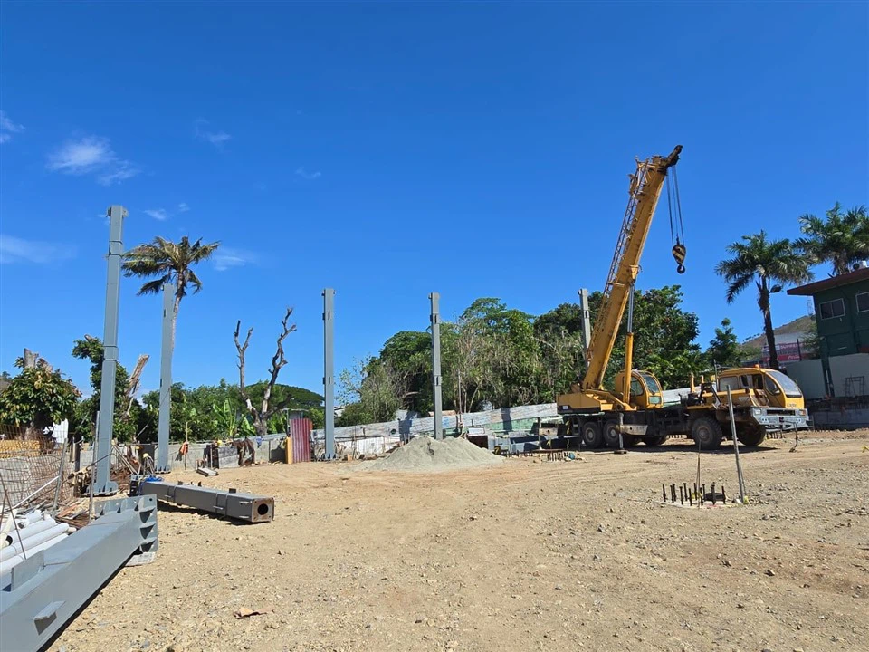 Structural Steel Frame Design For A 4-Story Hotel in Papua New Guinea factory